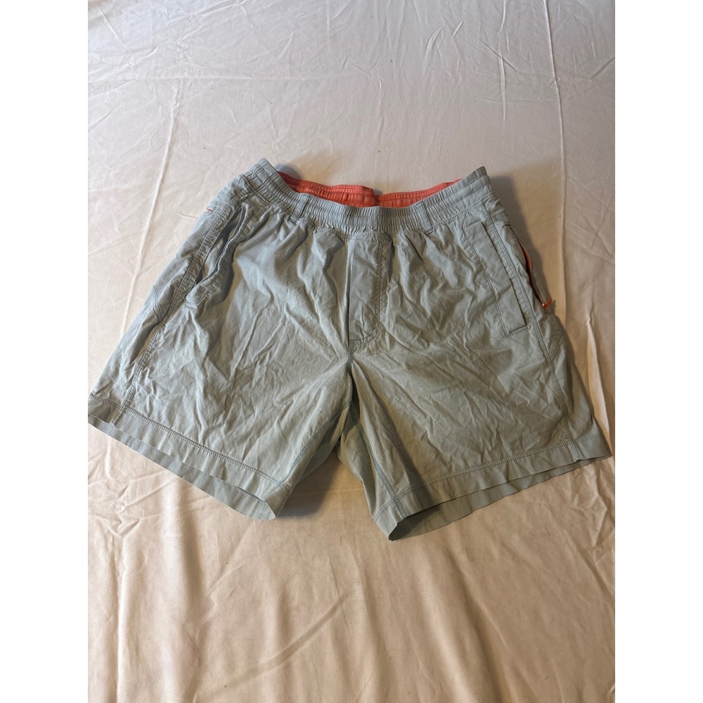 Birddogs Gym Shorts Mens Medium Light Blue Orange Excellent Athletic Workout